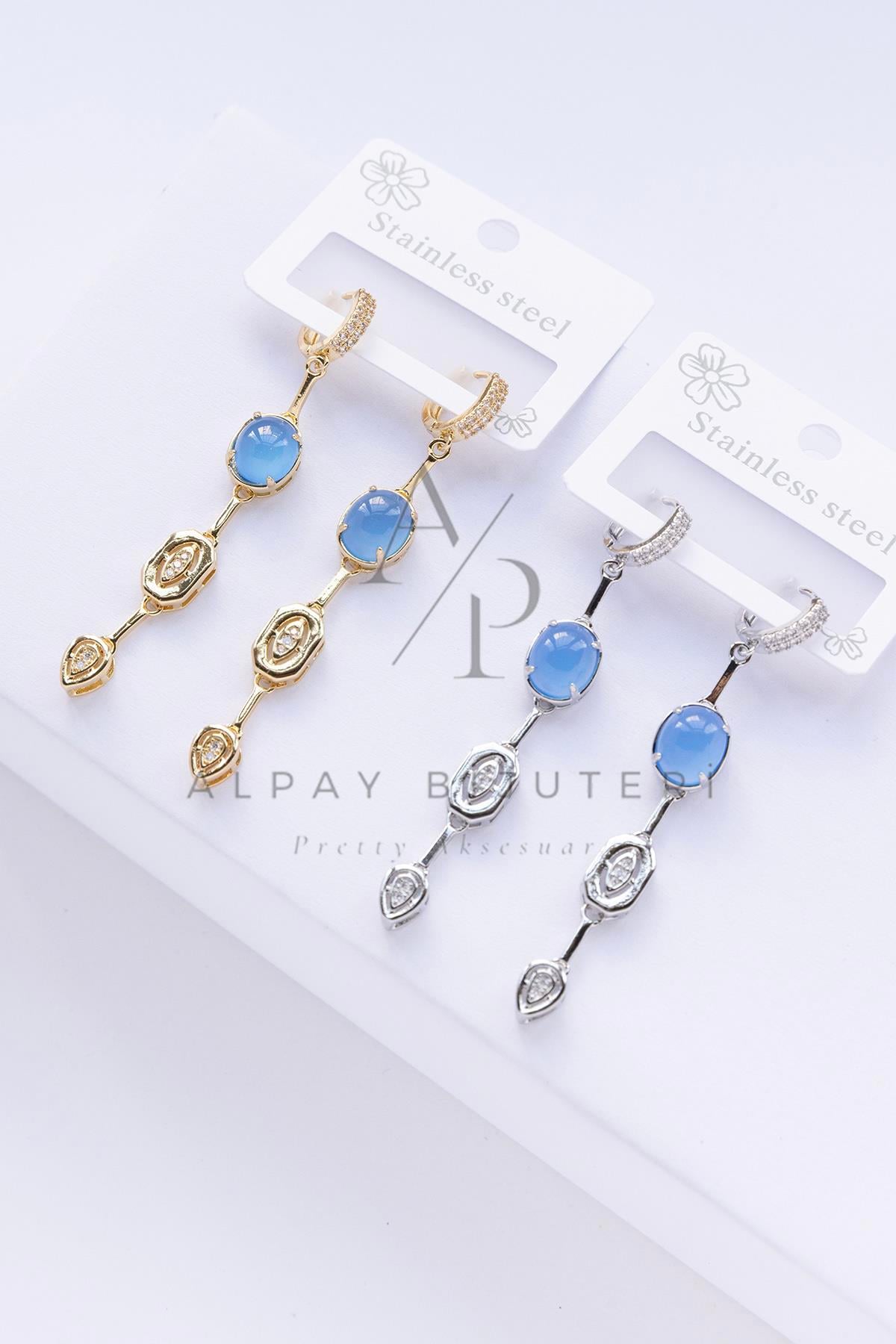 Sallantılı Şık Çelik Küpe