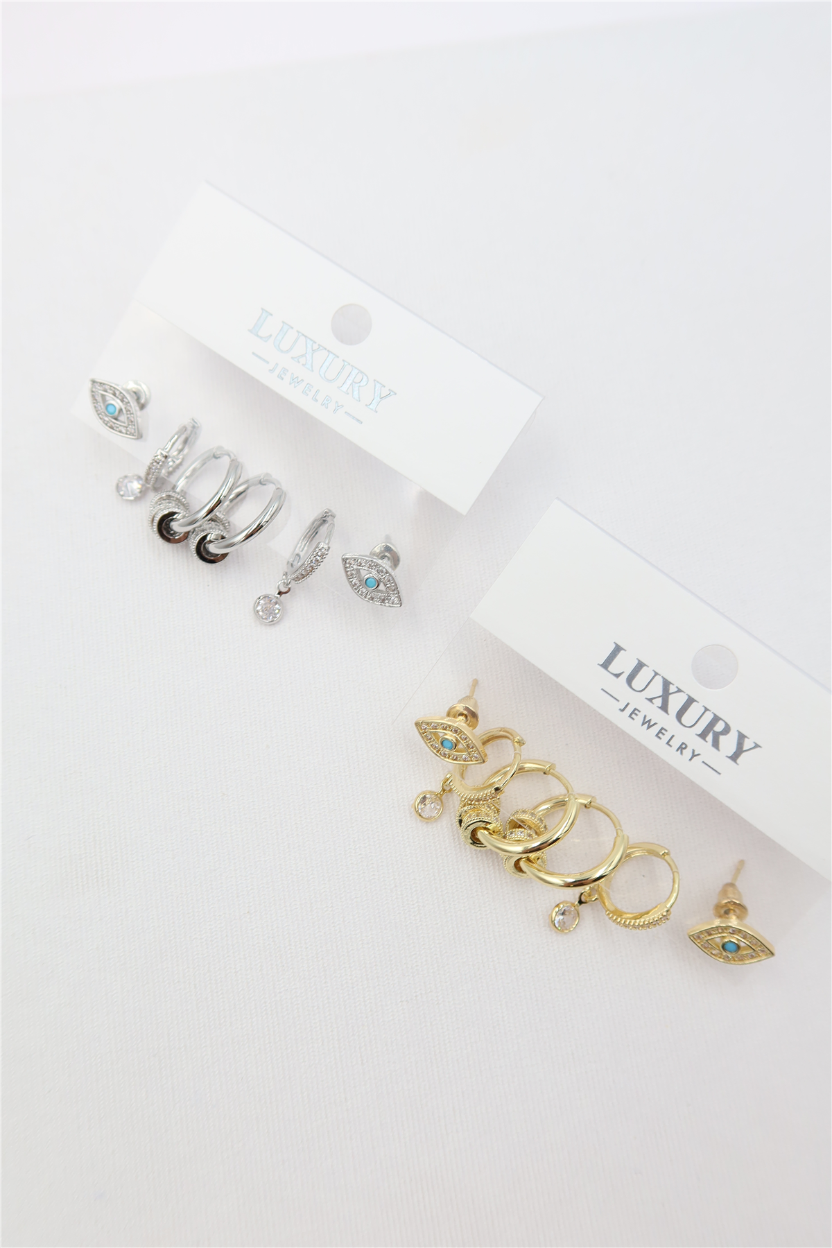 Luxury 6'lı Kombin Küpe Seti
