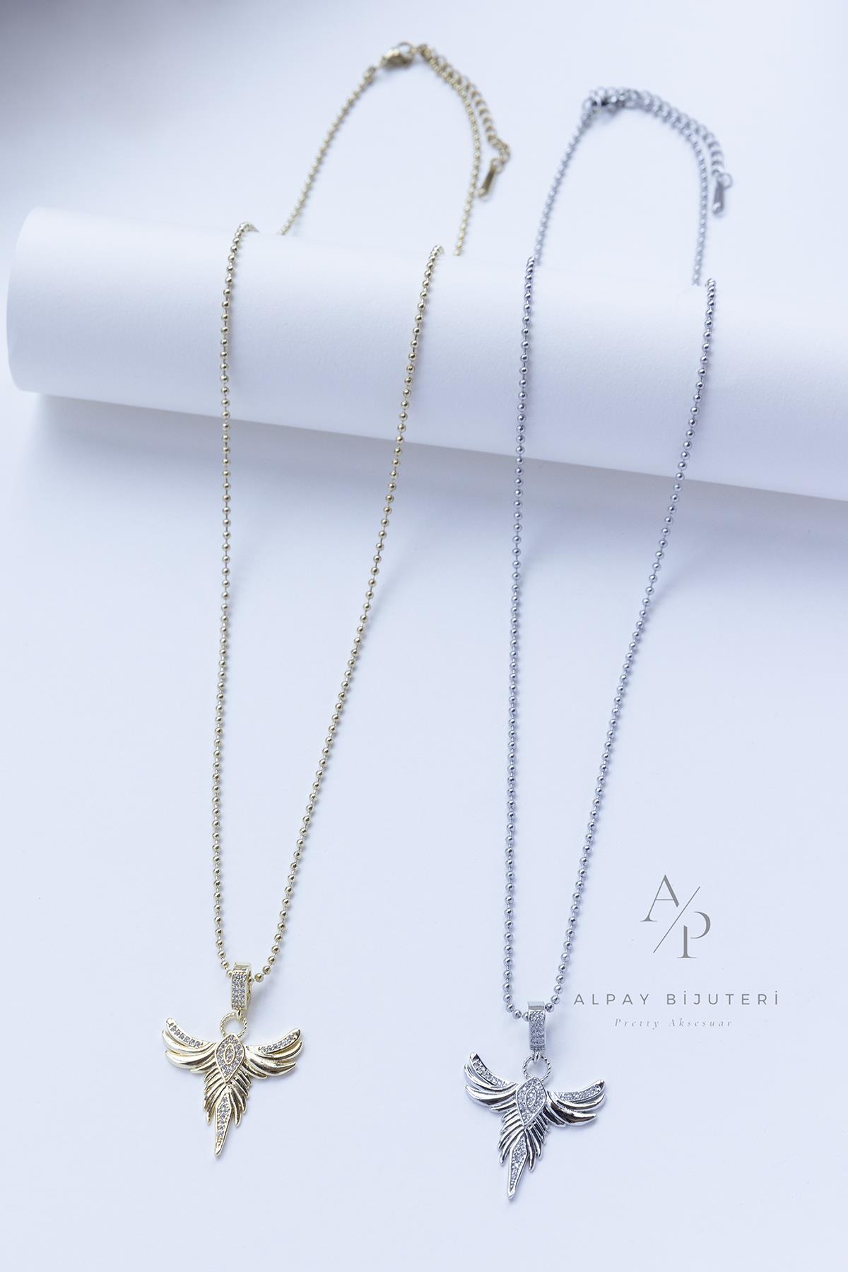 Zümrüdüanka Tasarım Çelik Kolye