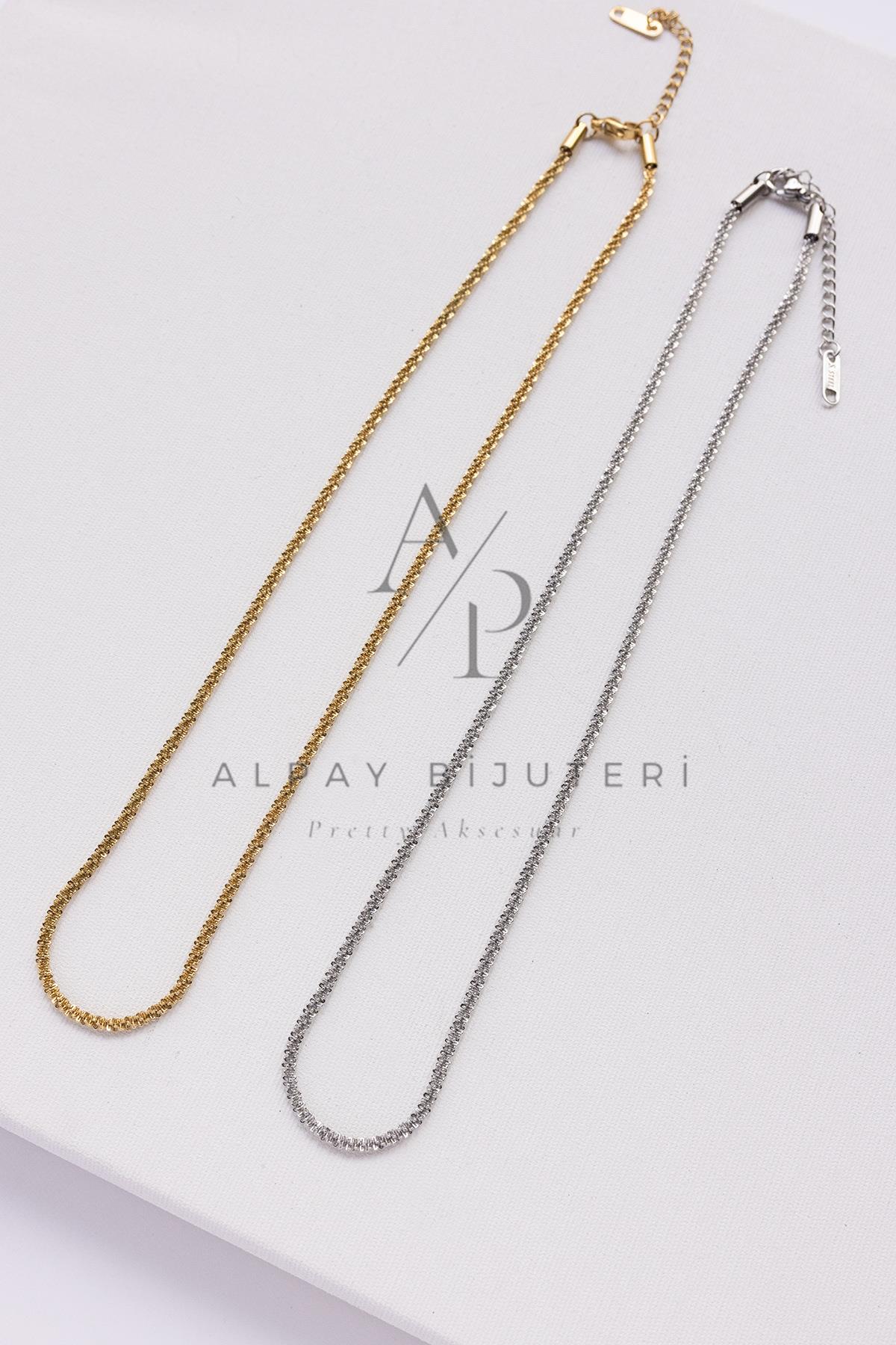 Şık Zincir Çelik Kolye