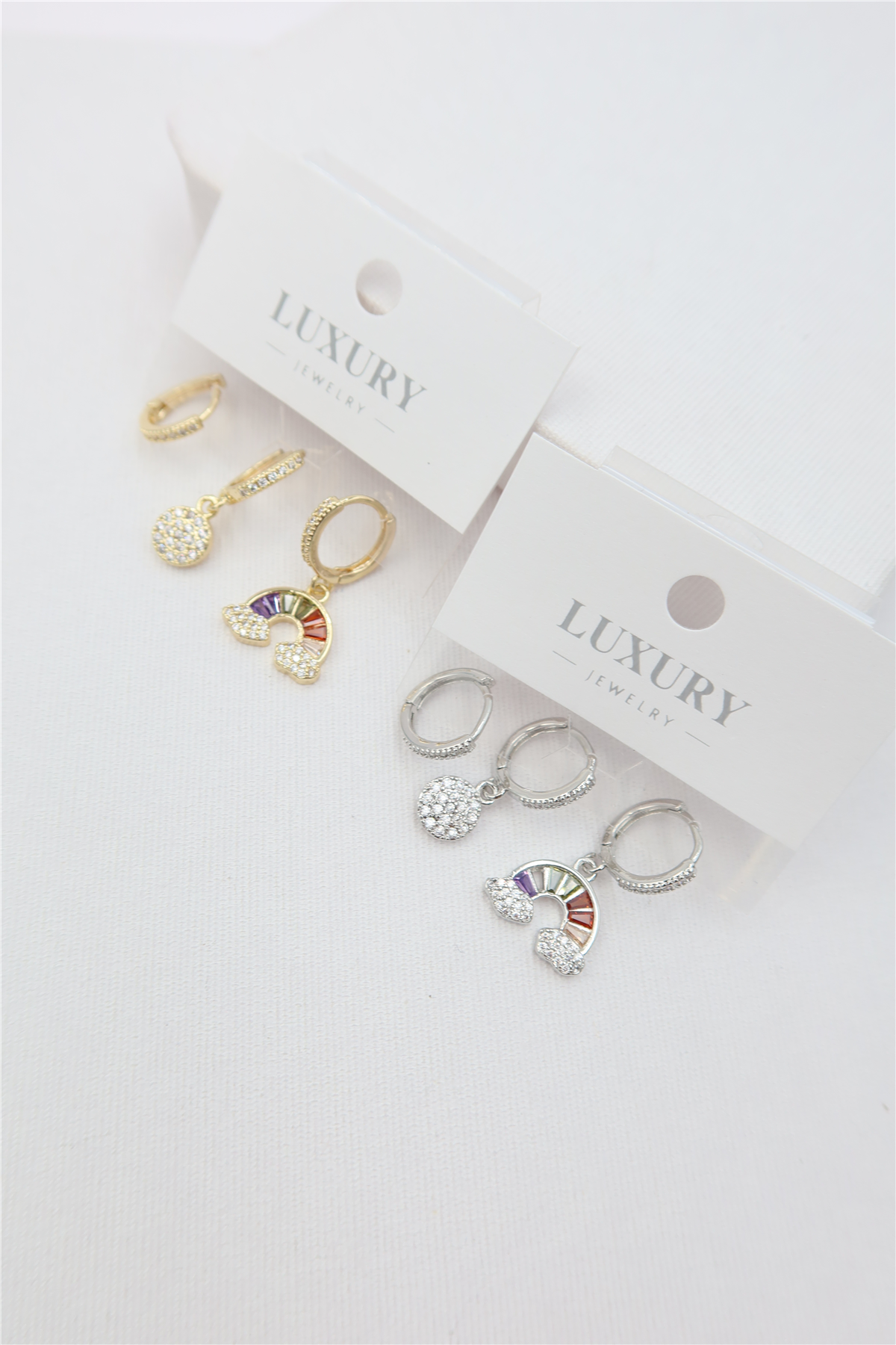 Luxury 3'lü Küpe Set