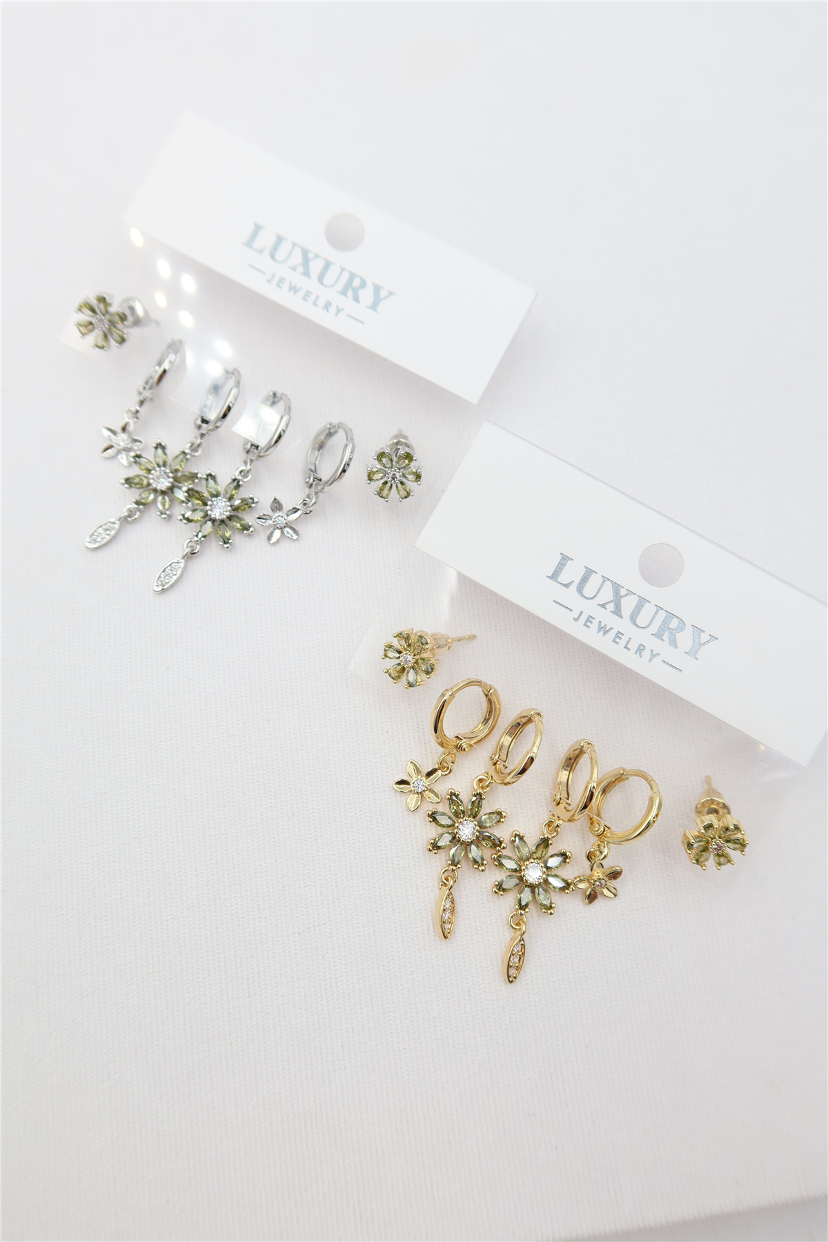Luxury 6'lı Kombin Küpe Seti