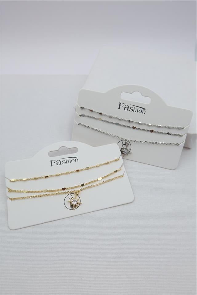 Luxury VIP Üçlü Kombin Bileklik