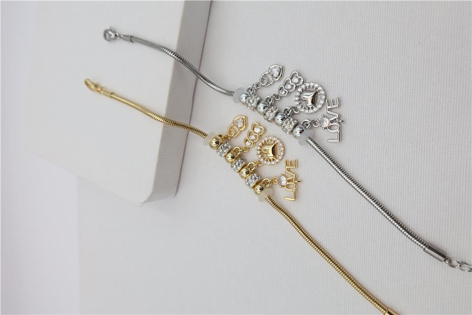 Çelik Charm Bileklik