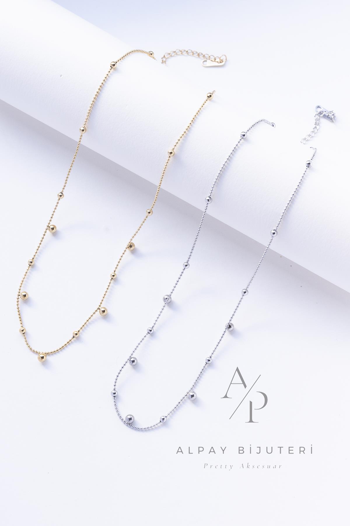 Küre Detay Çelik Kolye