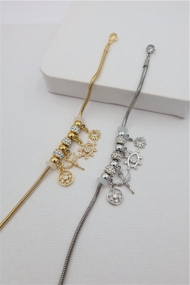 Çelik Charm Bileklik