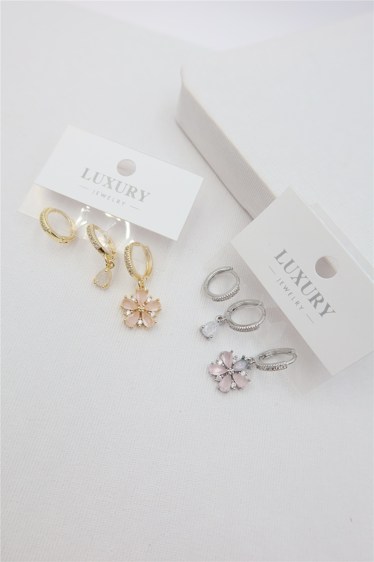 Luxury 3'lü Küpe Set