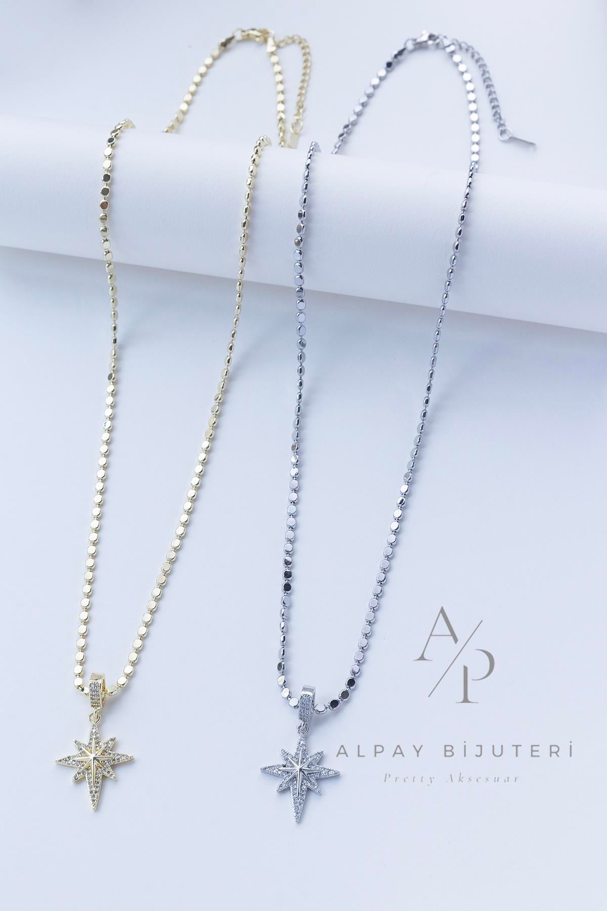 Kuzey Yıldızı Model Çelik Kolye