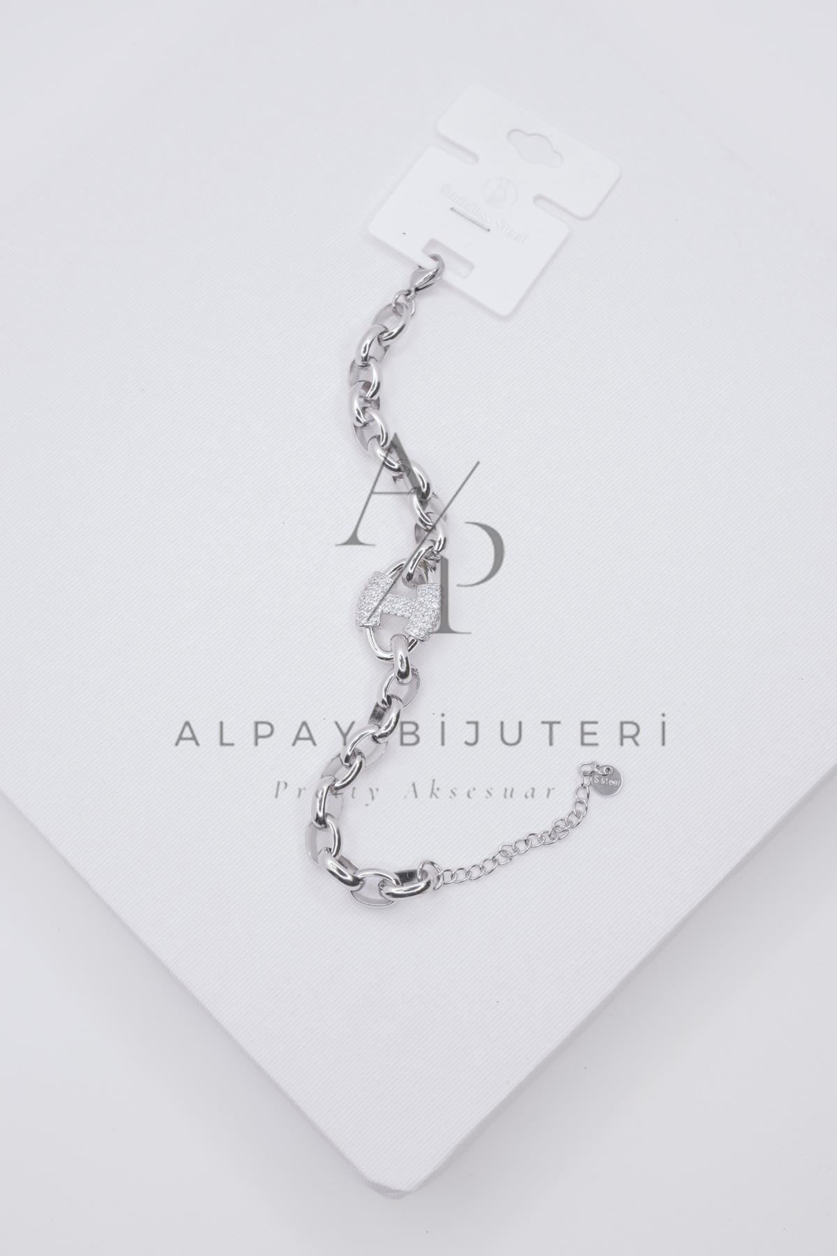 Şık Tasarım Çelik Bileklik