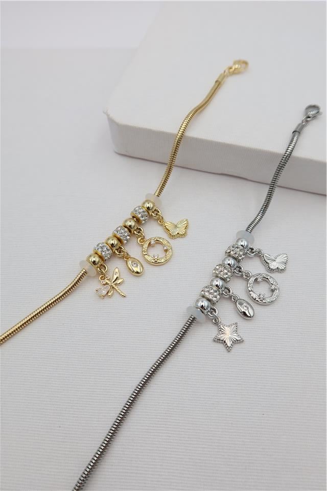 Çelik Charm Bileklik