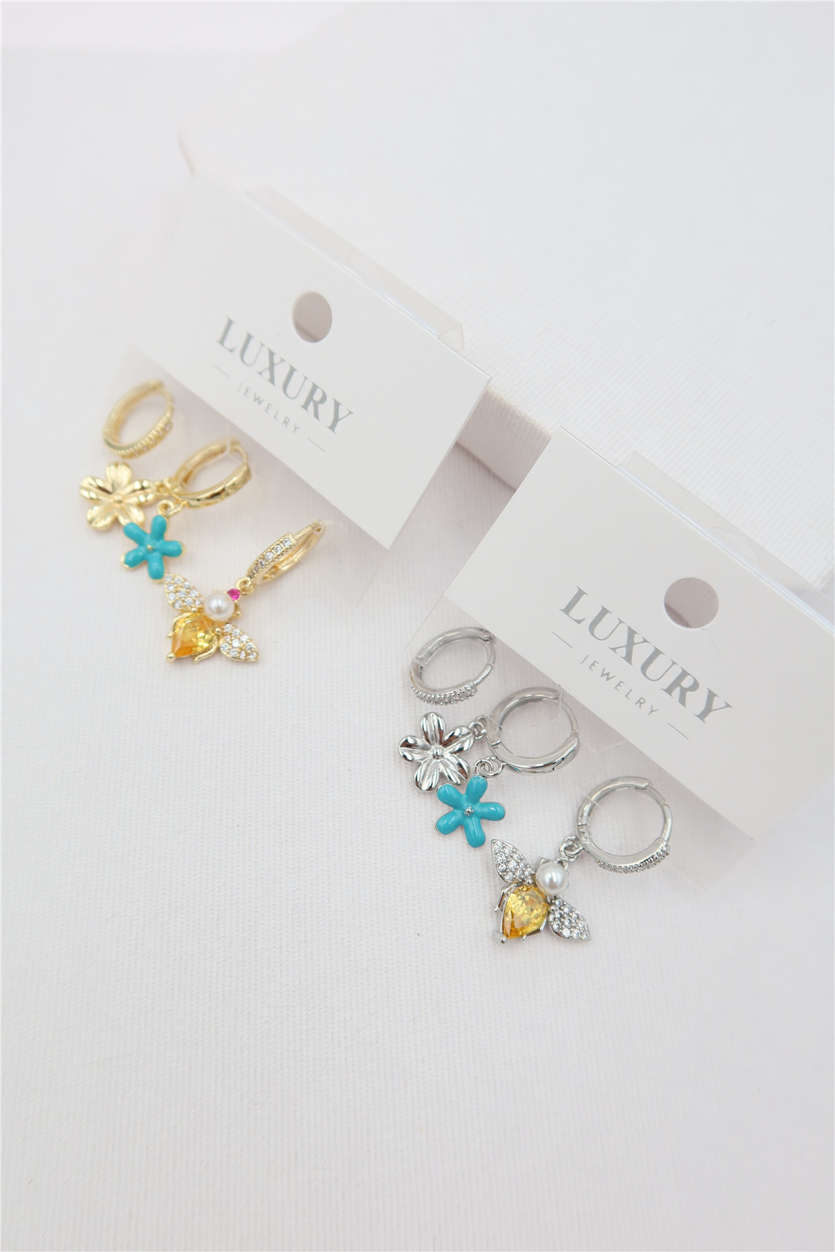 Luxury 3'lü Küpe Set