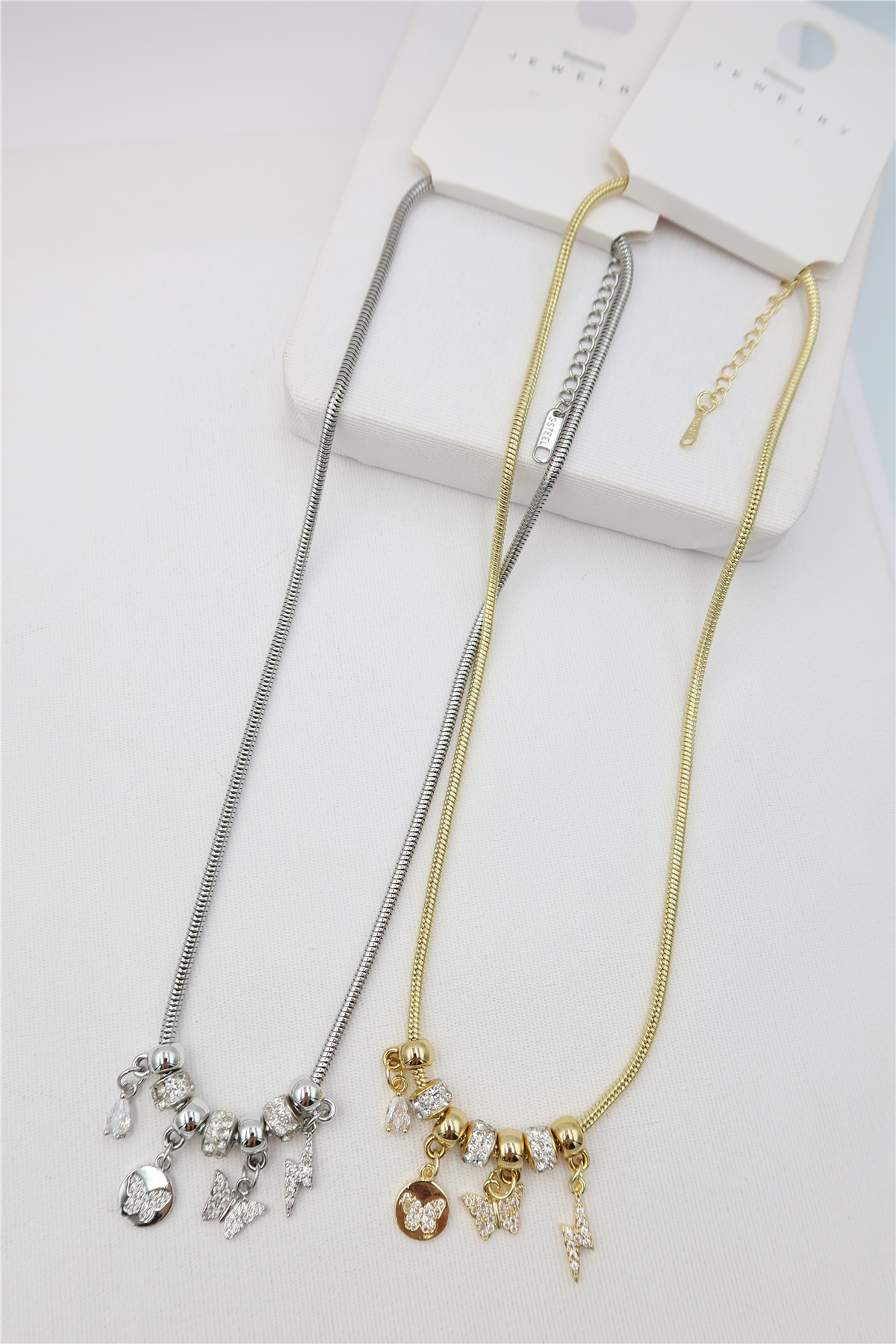 Çelik Charm Kolye