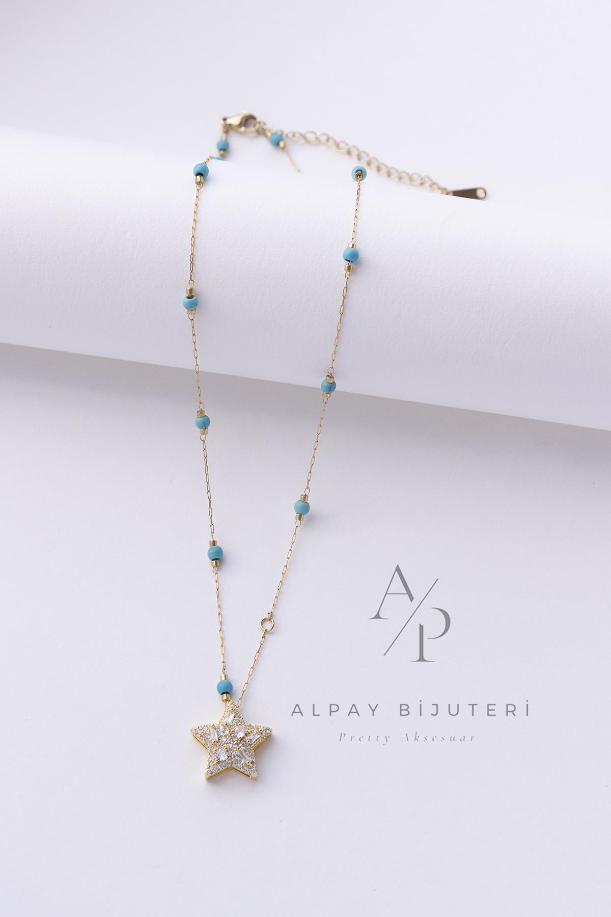 	Taş Model Çelik Kolye