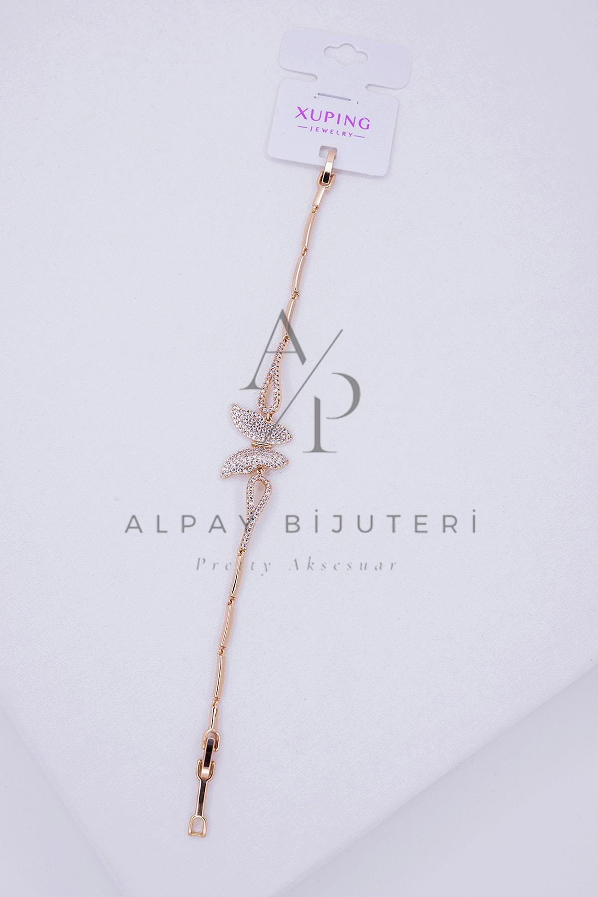 Rose Gold Şık Tasarım Xuping Bileklik
