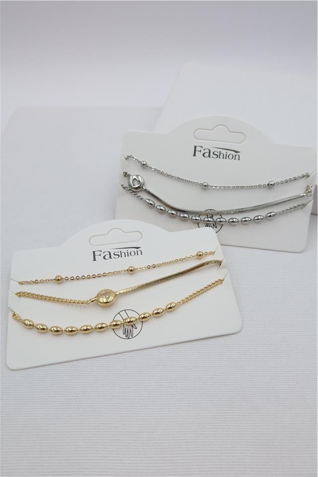 Luxury VIP Üçlü Kombin Bileklik