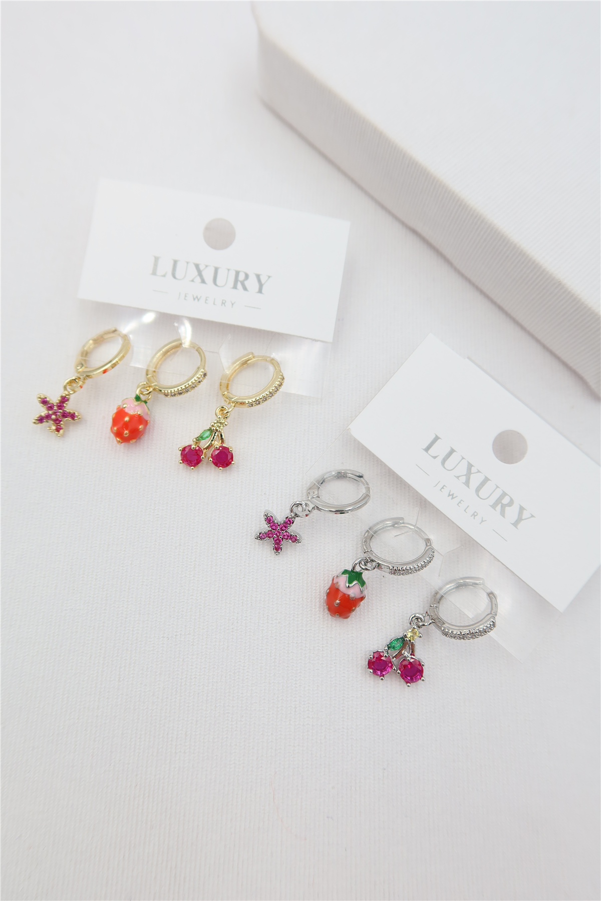 Luxury 3'lü Küpe Set