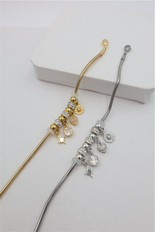 Çelik Charm Bileklik
