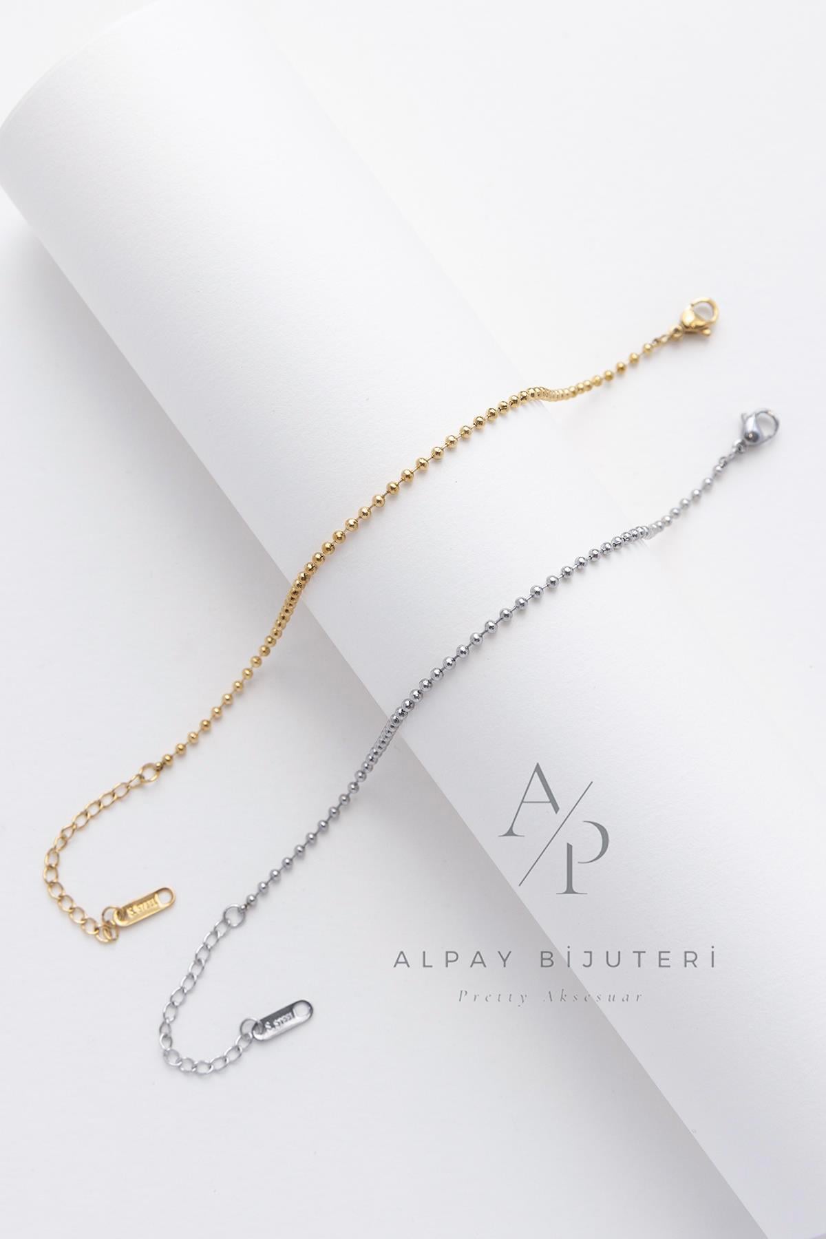 Noktasal Zincir Çelik Bileklik