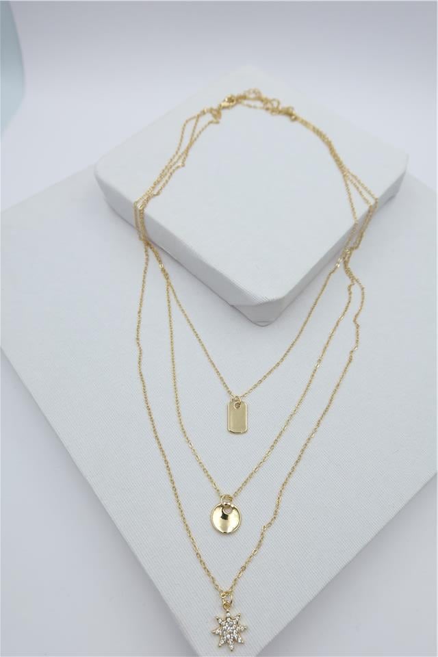 Luxury VIP Üçlü Kombin Kolye