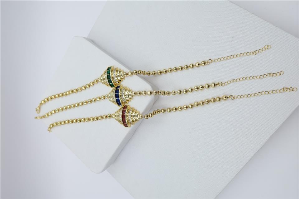 Luxury VIP Renkli Taş Bileklik