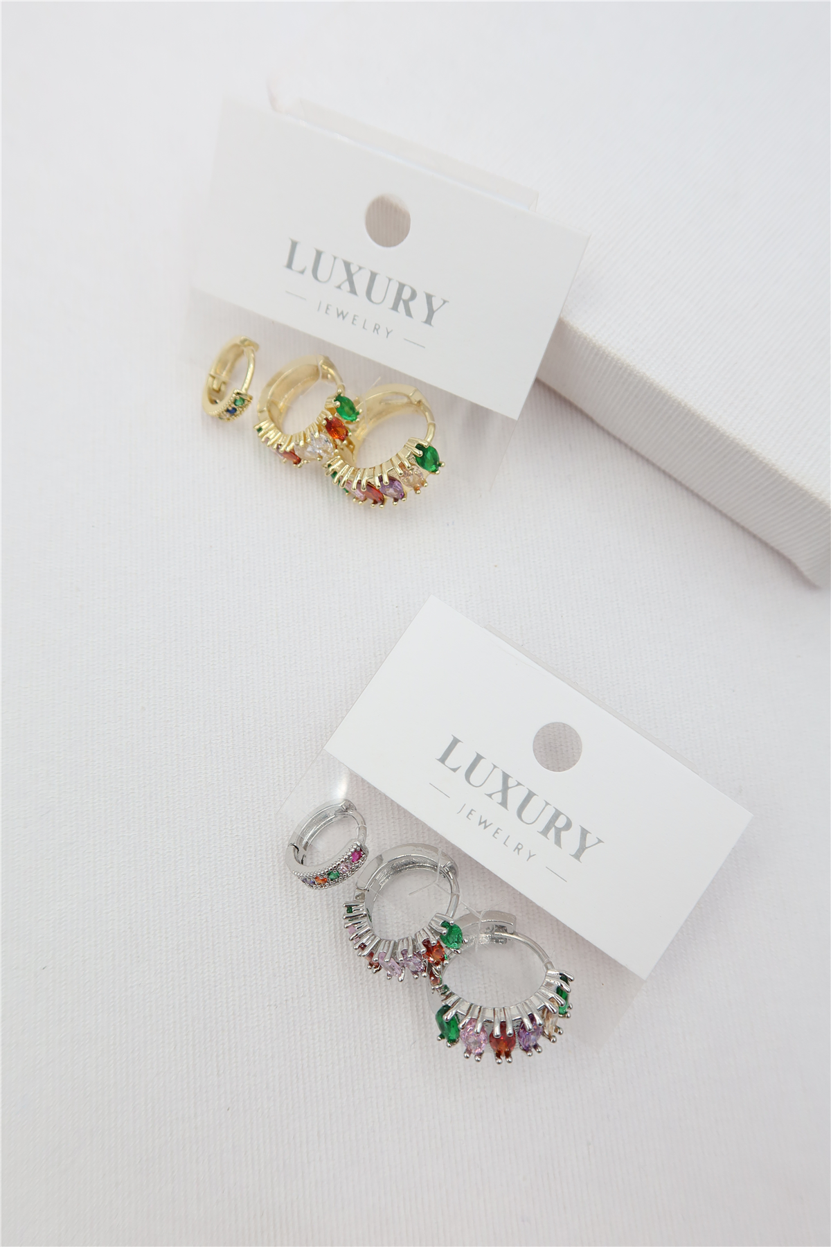 Luxury 3'lü Küpe Set