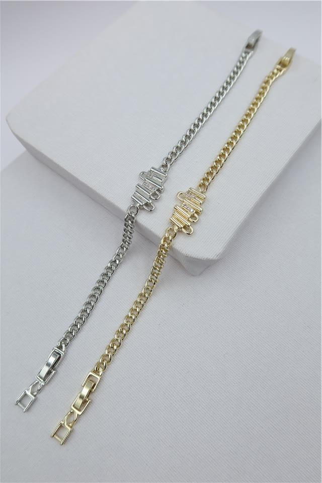 Luxury VIP Figürlü Zincir Bileklik