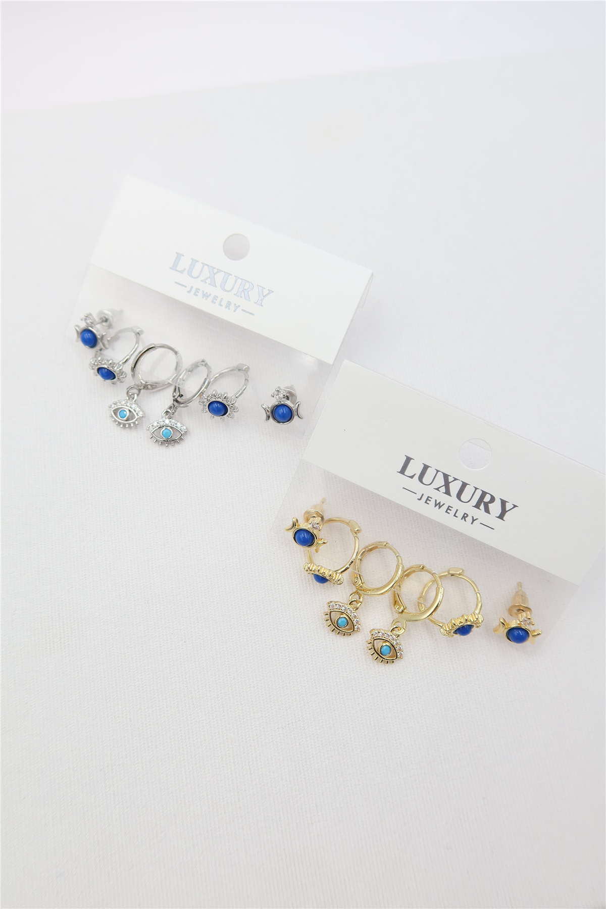 Luxury 6'lı Kombin Küpe Seti