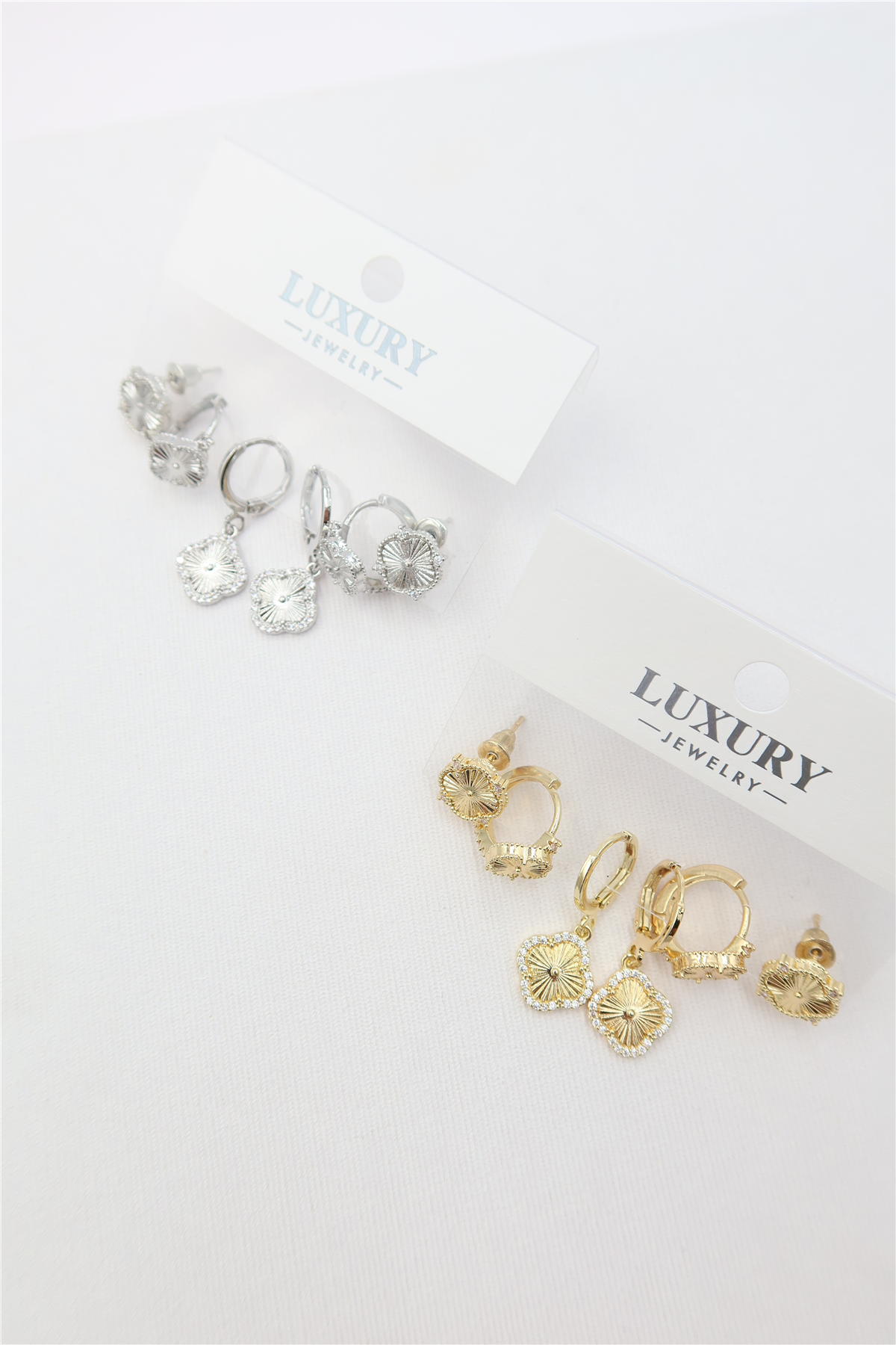 Luxury 6'lı Kombin Küpe Seti