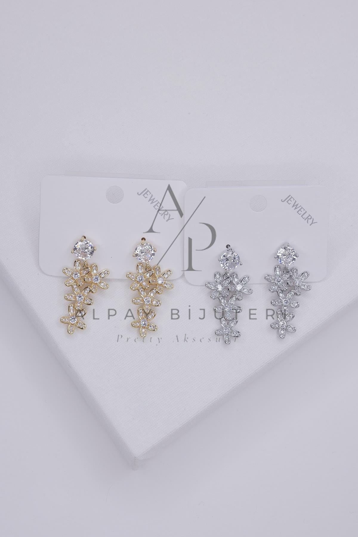 Zirkon Tasarım Küpe