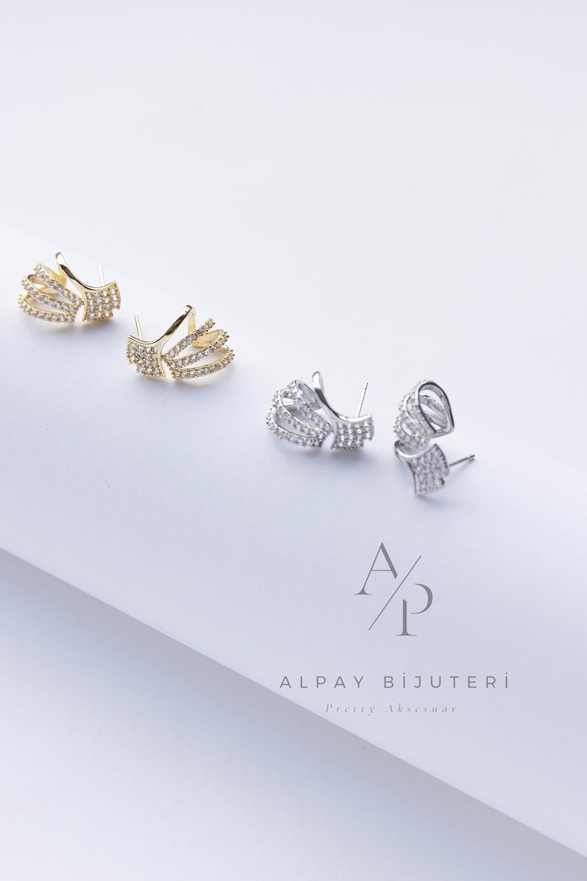 Zirkon Tasarım Küpe