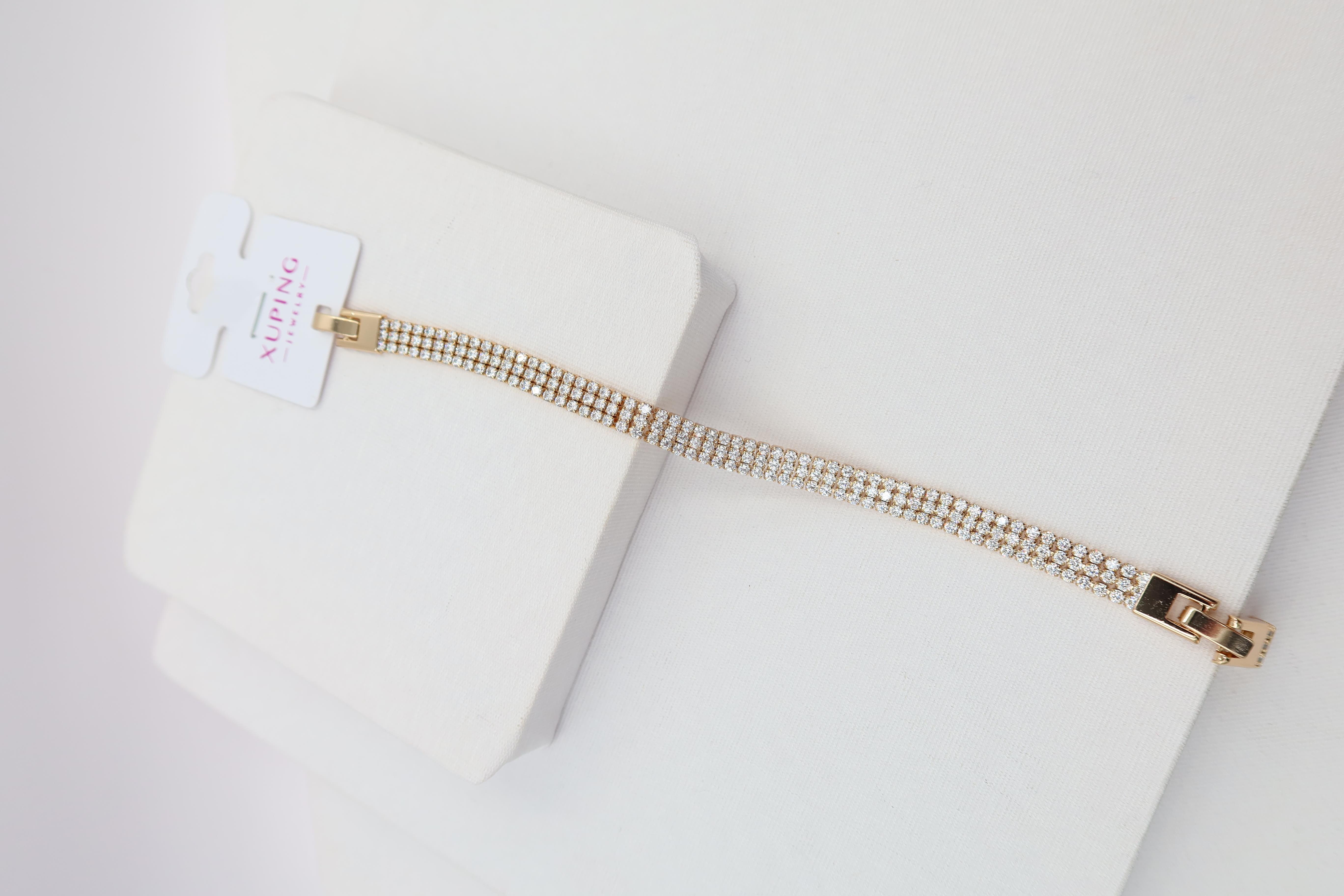 Rose Gold Şık Tasarım Xuping Bileklik