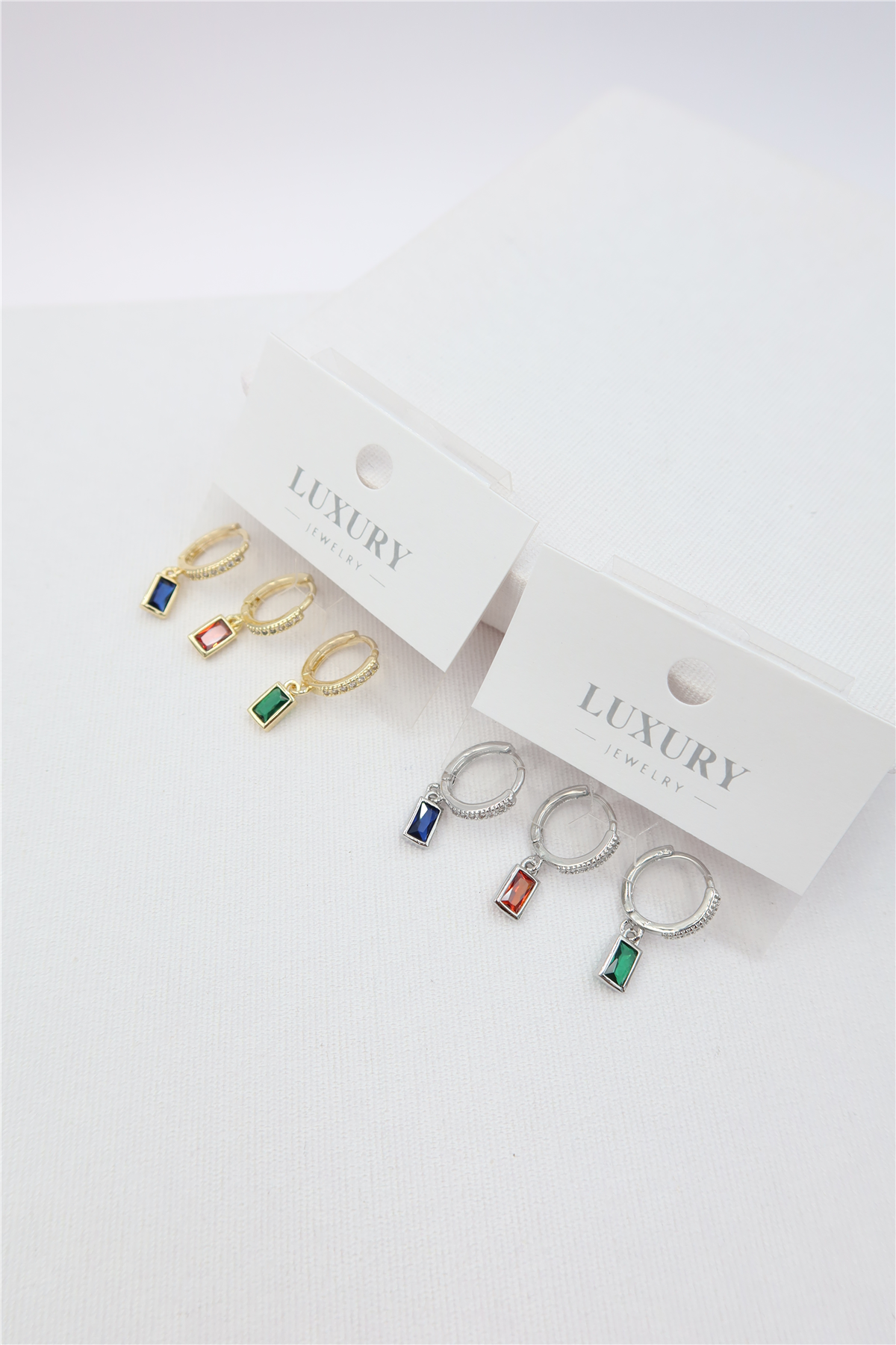 Luxury 3'lü Küpe Set