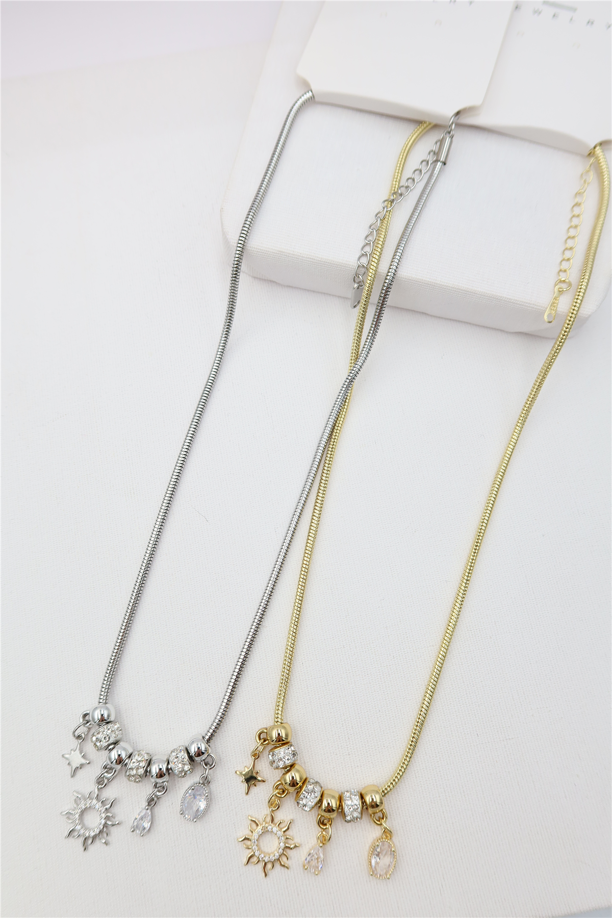 Çelik Charm Kolye