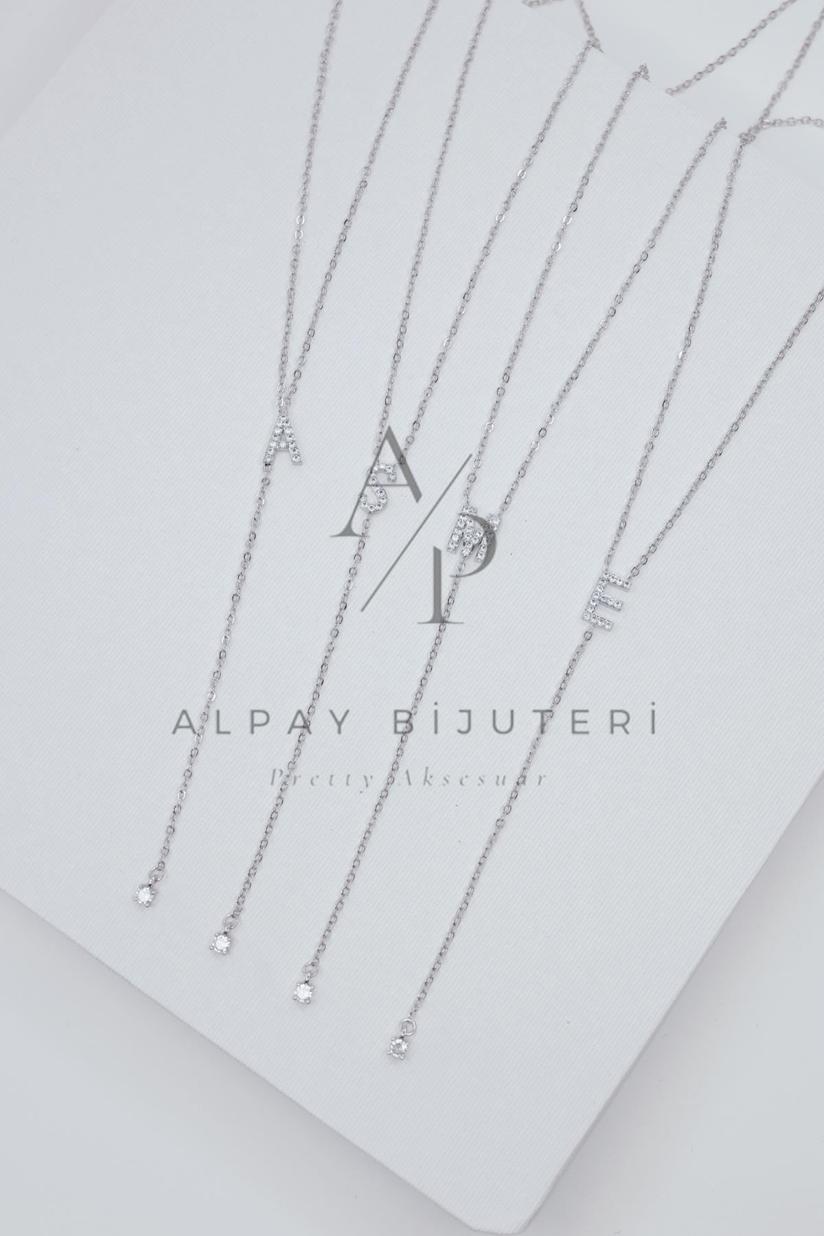 Y Model Harf Kolye Set 