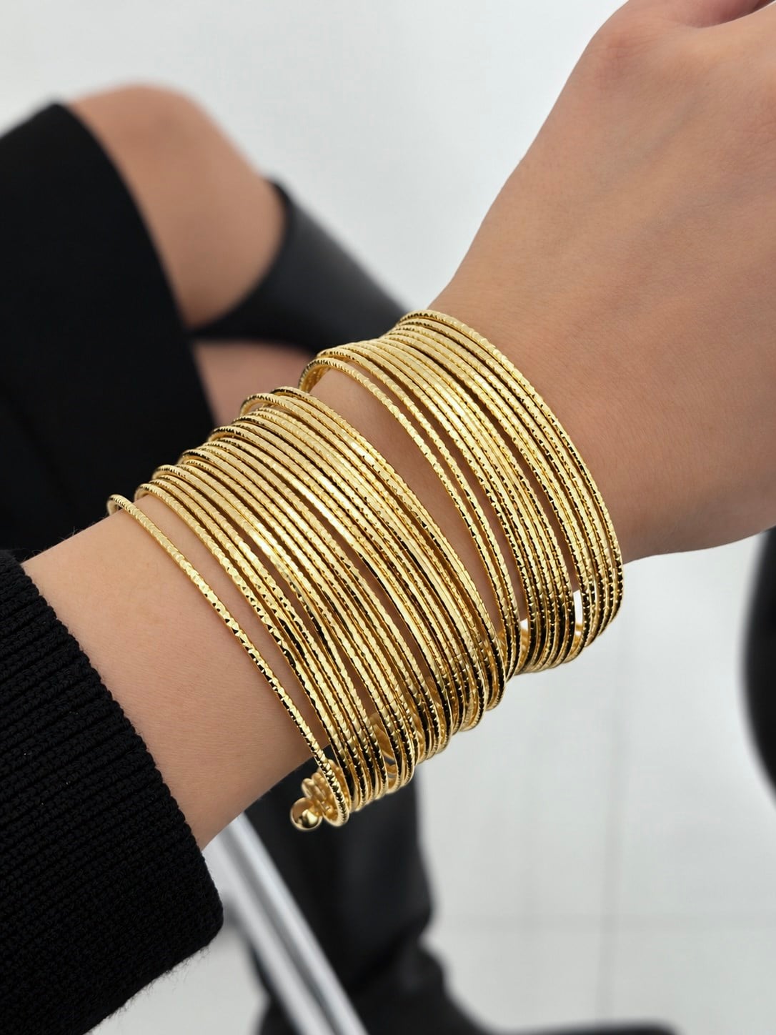 VIP Luxury Gold Kelepçe Bilezik