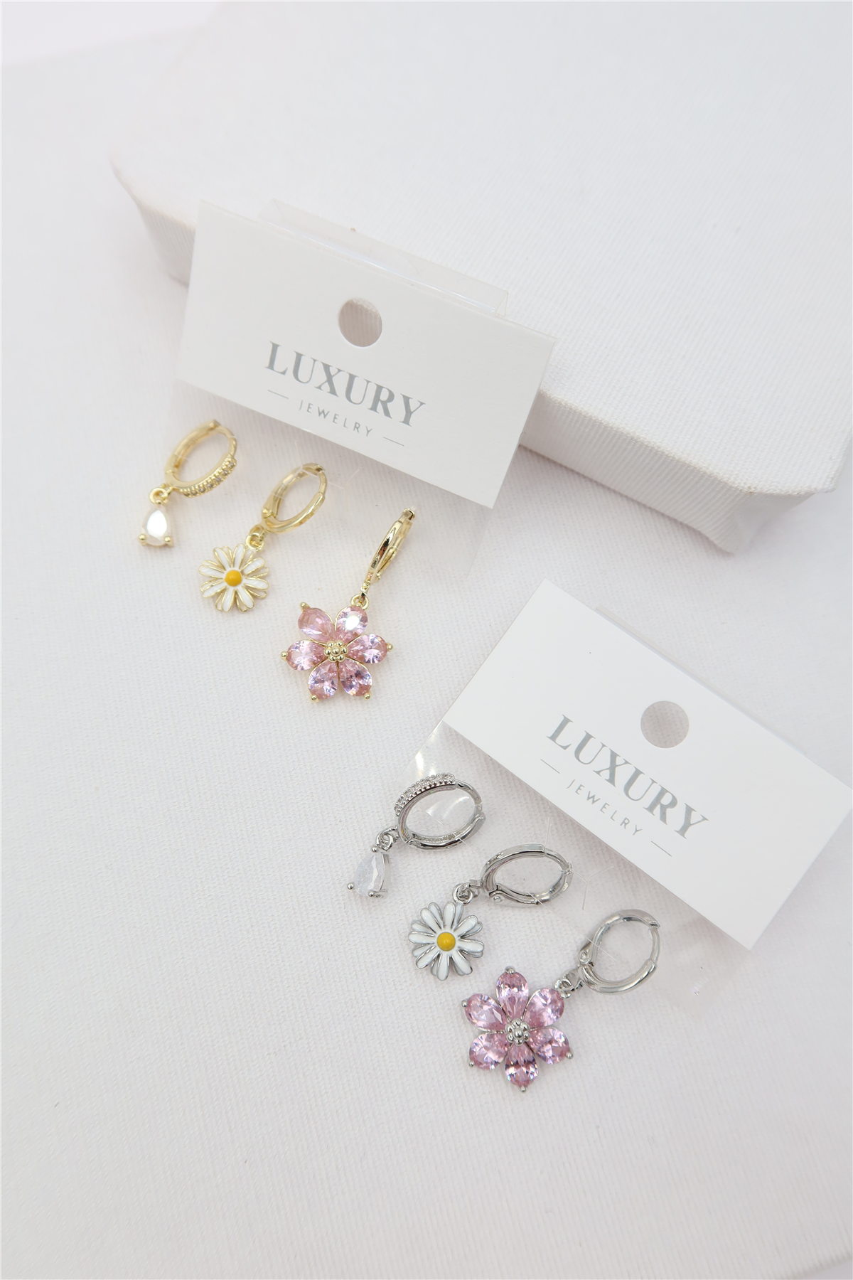 Luxury 3'lü Küpe Set