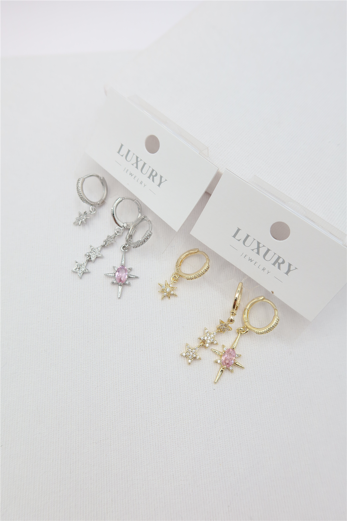Luxury 3'lü Küpe Set