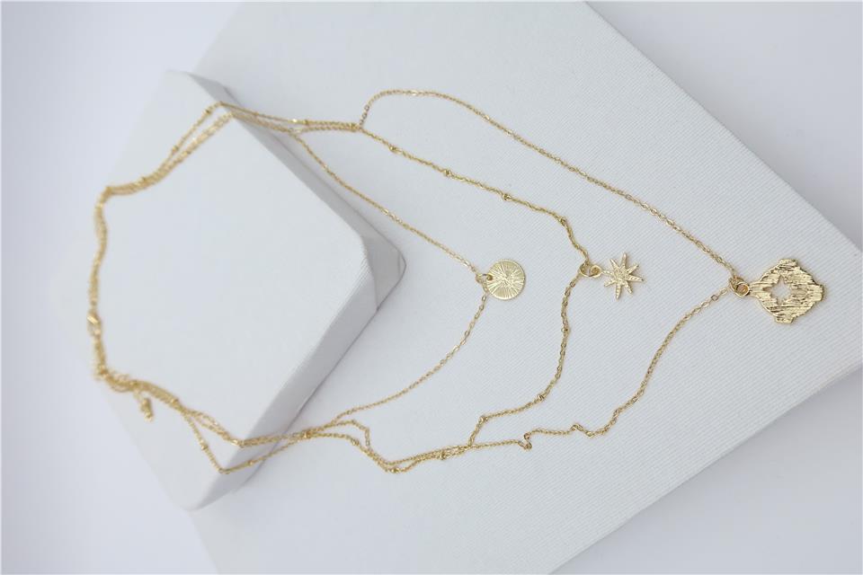 Luxury VIP Üçlü Kombin Kolye