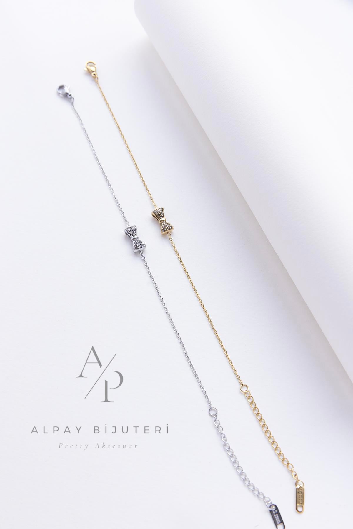 Kurdele Model Çelik Bileklik