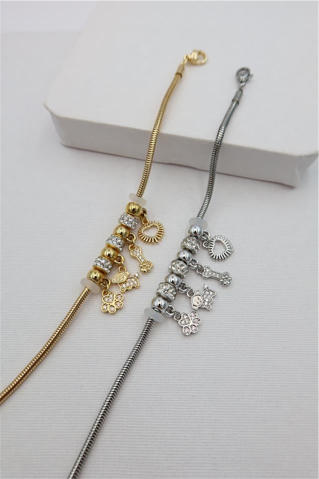 Çelik Charm Bileklik