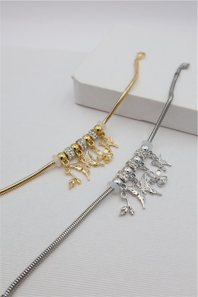 Çelik Charm Bileklik