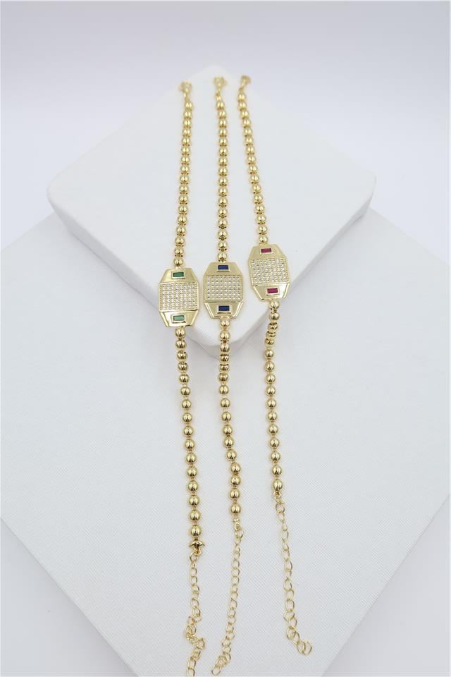 Luxury VIP Renkli Taş Bileklik