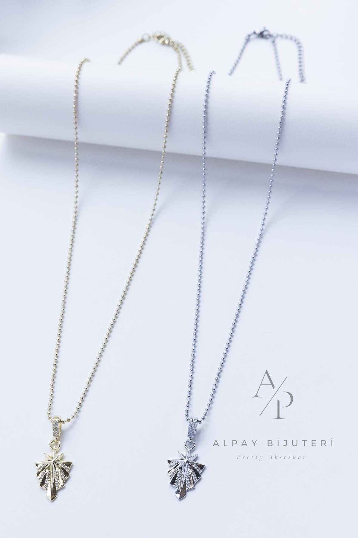 Sembol Detay Çelik Kolye