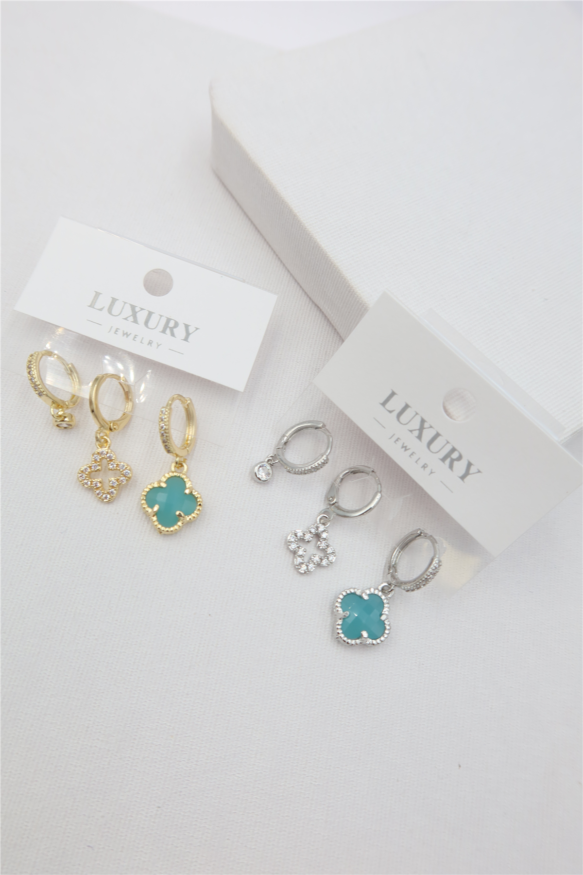Luxury 3'lü Küpe Set