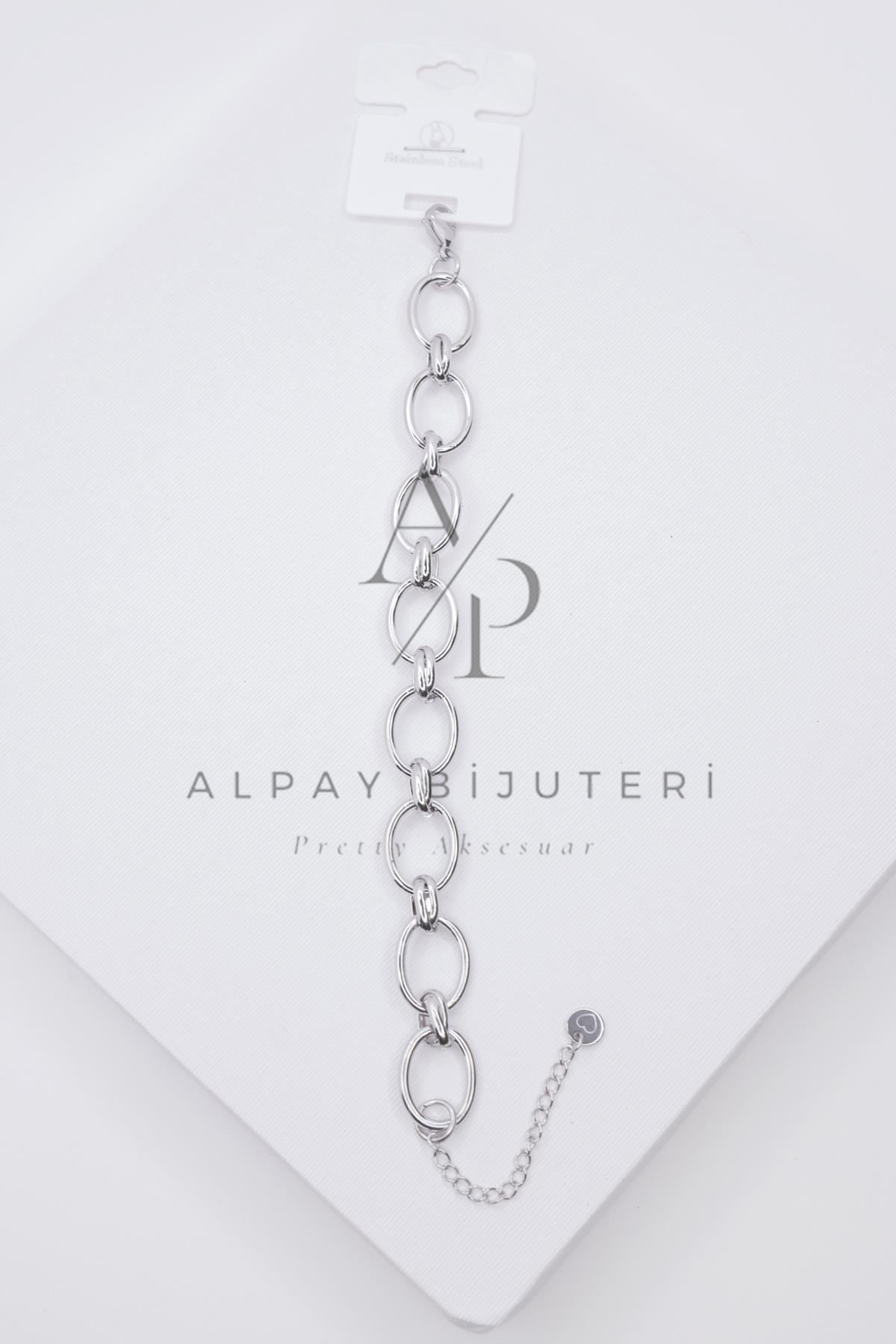 Şık Tasarım Çelik Bileklik