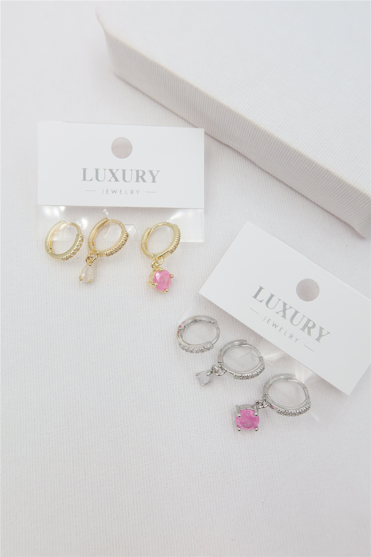 Luxury 3'lü Küpe Set