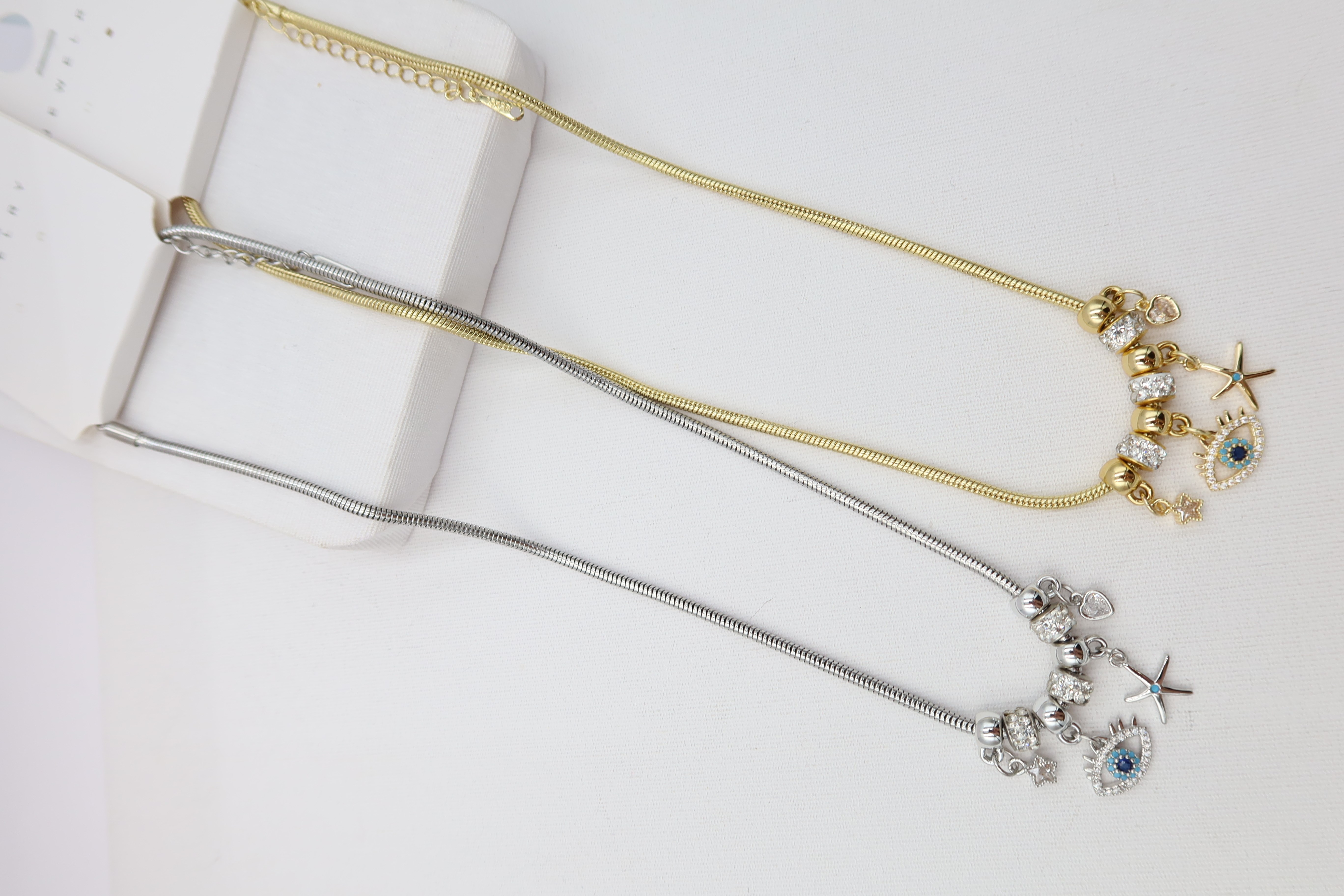 Çelik Charm Kolye