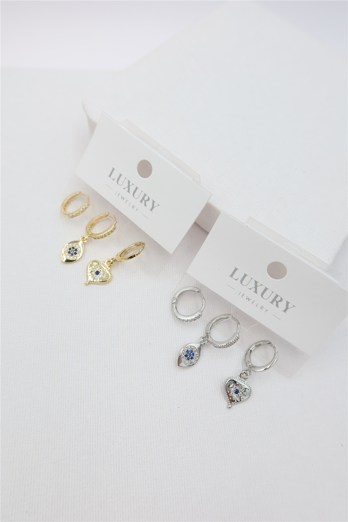 Luxury 3'lü Küpe Set