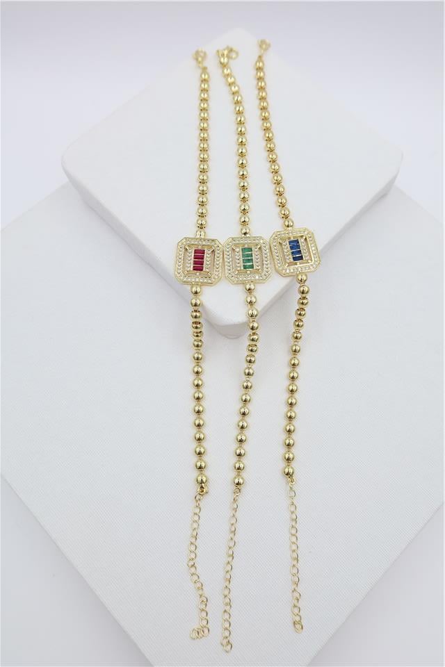 Luxury VIP Renkli Taş Bileklik