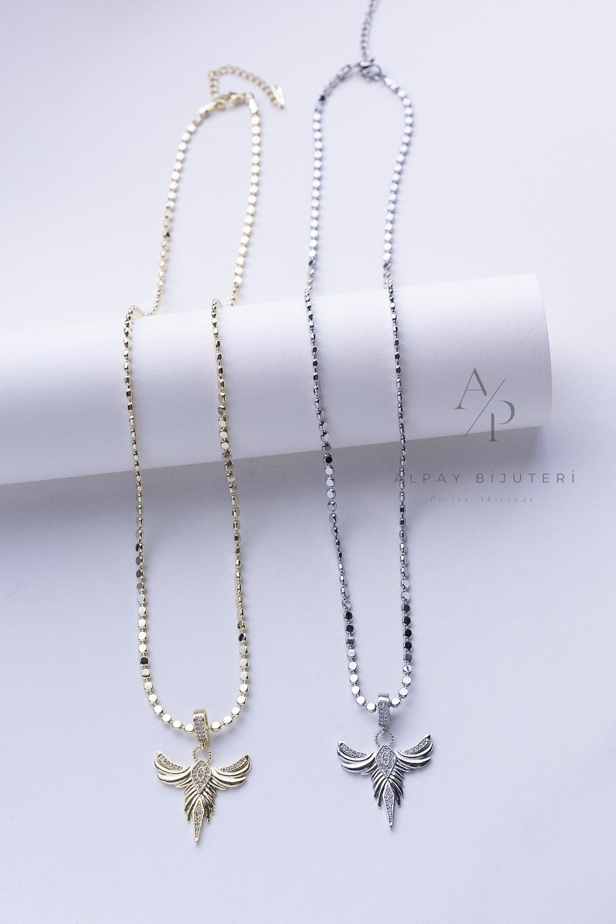 Zümrüdüanka Model Çelik Kolye